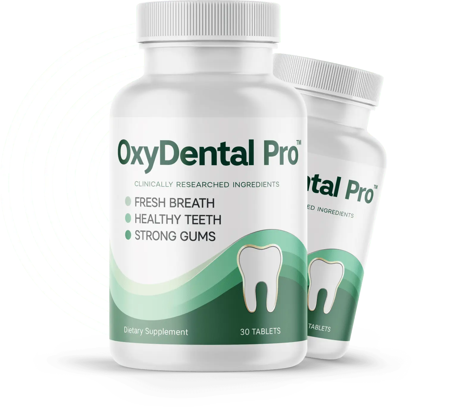 OxyDental Pro chewable soft tablet bottle for oral health support
